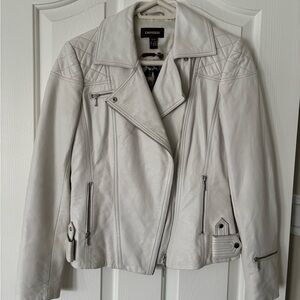 Danier Women's Off-White Leather Jacket